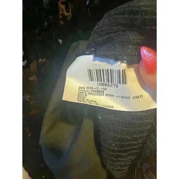 J. Crew Sleeveless Black Sequin Shift Mini Holiday New Year's Dress Size Small - Picture 8 of 10